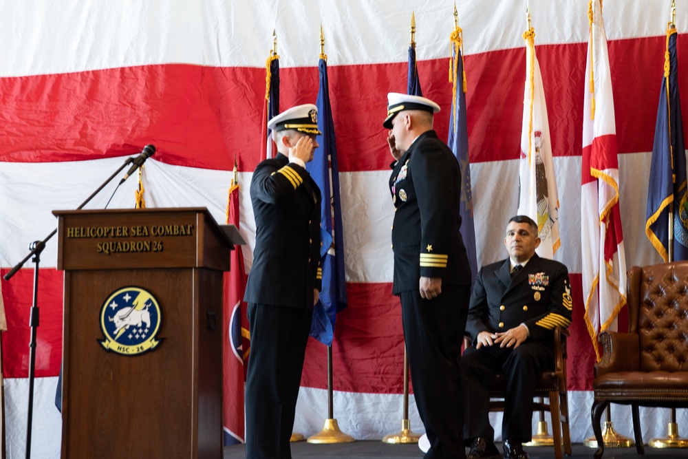 HSC-26 Conducts Change of Command Ceremony