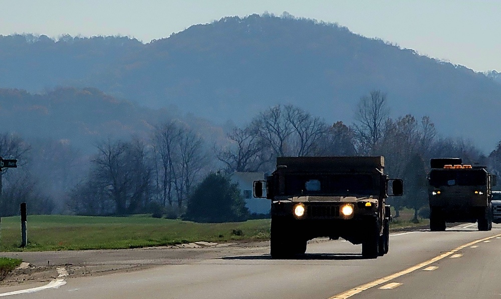 November 2023 training operations at Fort McCoy