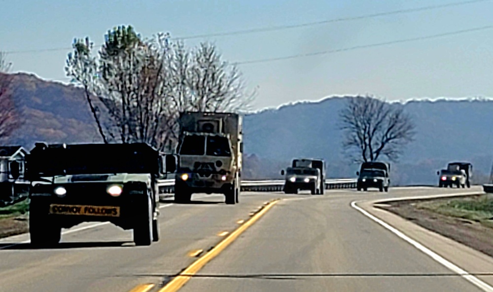 November 2023 training operations at Fort McCoy