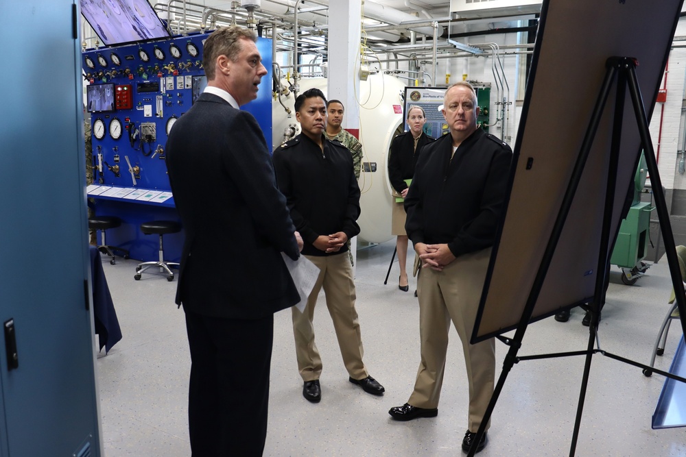 Acting U.S. Navy Surgeon General visits Naval Submarine Medical Research Laboratory