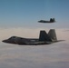 F-22 Raptors fly over Edwards Air Force Base