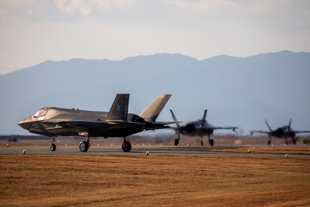 VMFA-242 takes off from MCAS Iwakuni for flight operations