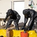 Chemical, Biological, Radioactive and Nuclear specialist and Explosive Ordnance Disposal Marines Conduct Simulated Chemical Disposal