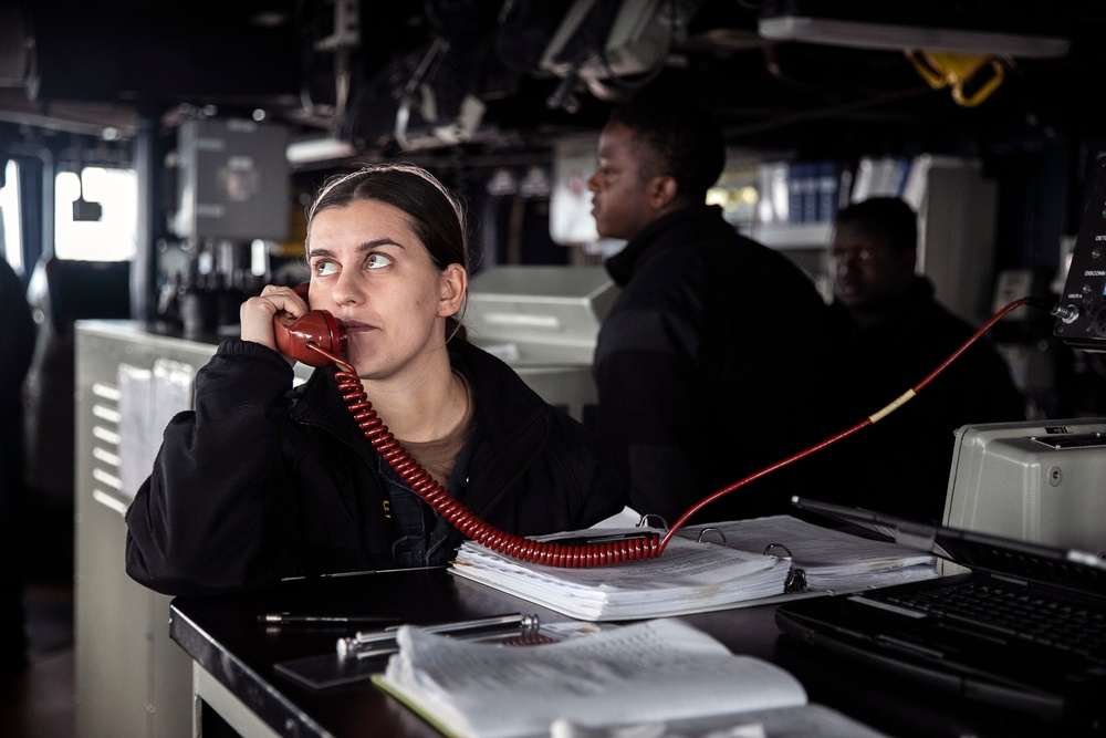 Sterett Sailor Stands Watch