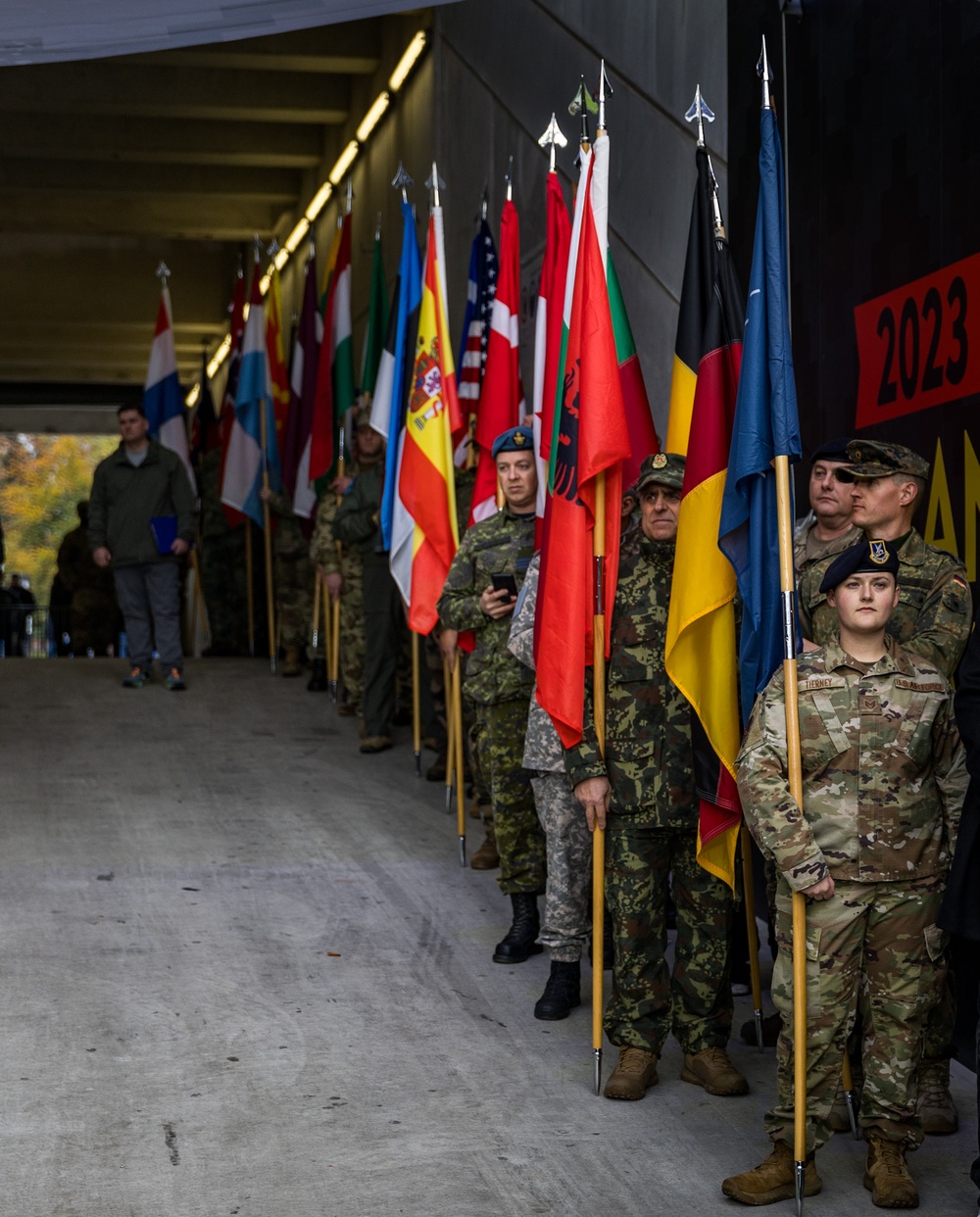 NATO color guard demonstrates unity in NFL Frankfurt opening ceremony