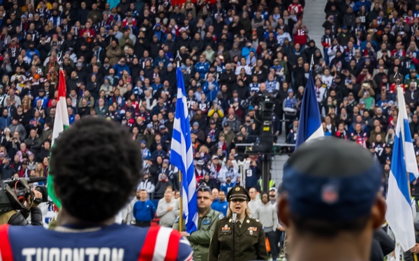 NATO color guard demonstrates unity in NFL Frankfurt opening ceremony