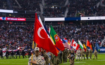 NATO color guard demonstrates unity in NFL Frankfurt opening ceremony