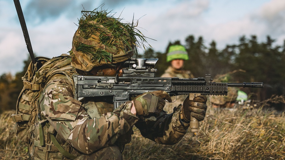 Royal Military Academy Sandhurst Officer Cadets train at Grafenwoehr Training Area