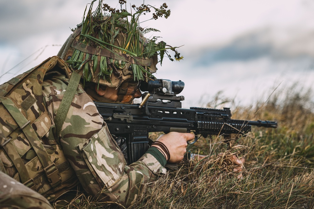 Royal Military Academy Sandhurst Officer Cadets train at Grafenwoehr Training Area