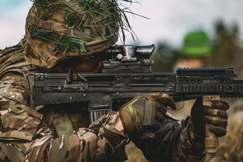 Royal Military Academy Sandhurst Officer Cadets train at Grafenwoehr Training Area