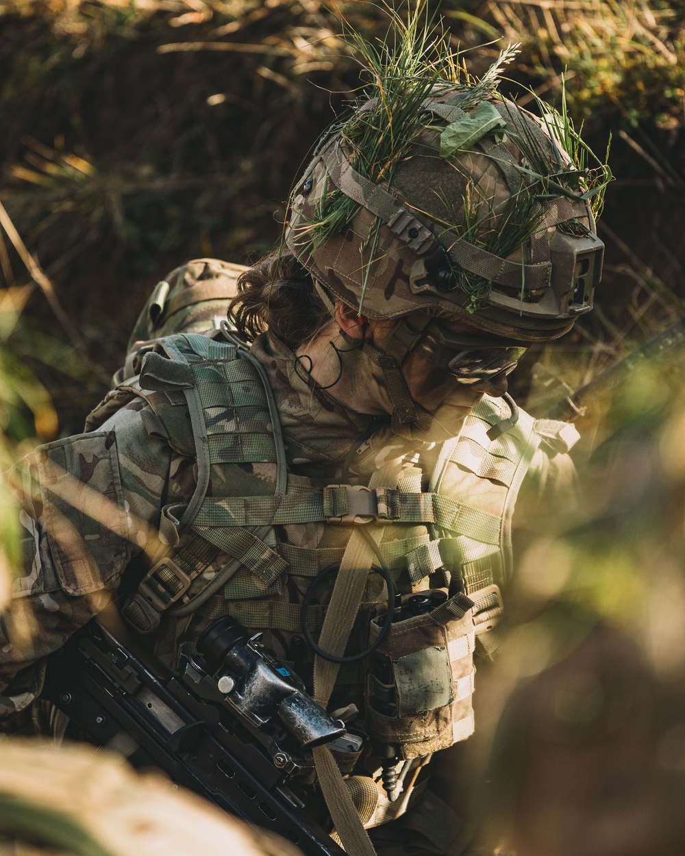 Royal Military Academy Sandhurst Officer Cadets train at Grafenwoehr Training Area