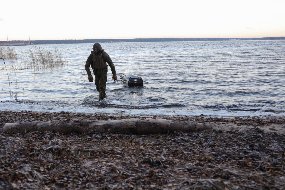 U.S. Marines with Combat Logistics Battalion 6 Experiment with Unmanned Surface Vehicle Capabilities