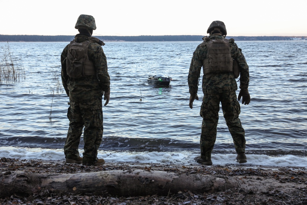 U.S. Marines with Combat Logistics Battalion 6 Experiment with Unmanned Surface Vehicle Capabilities