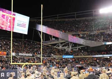 Chicago Bears NFL Salute to Service Game Hosts Army Reserve Soldiers for Oath of Enlistment Ceremony
