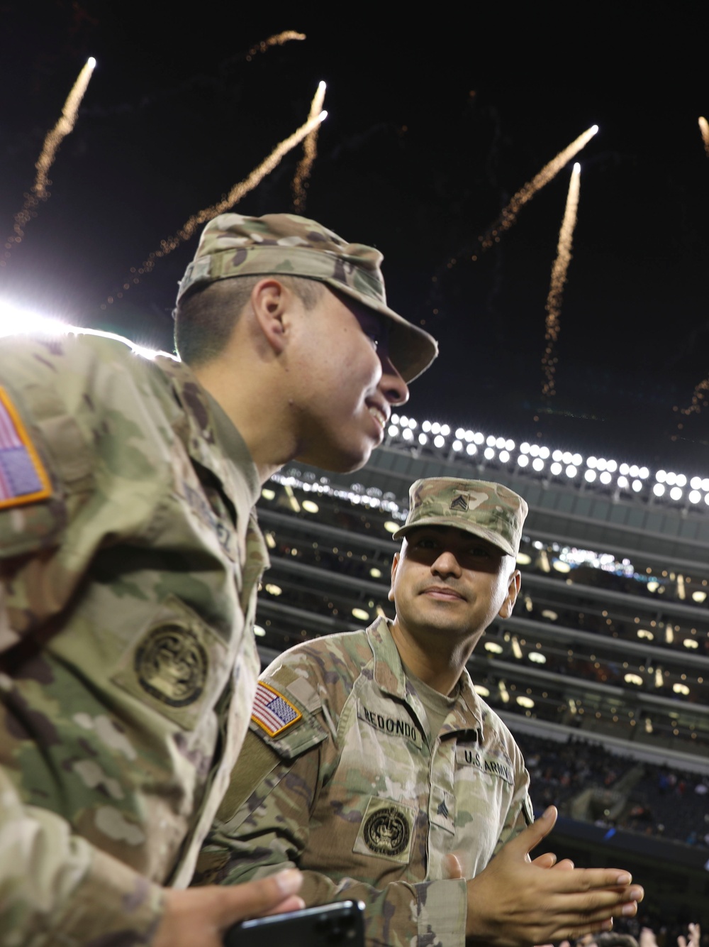 Chicago Bears NFL Salute to Service Game Hosts Army Reserve Soldiers for Oath of Enlistment Ceremony