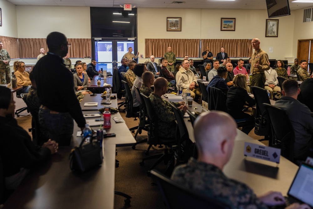 Lt. Gen. Glynn addresses the attendees of the Career Planner Symposium