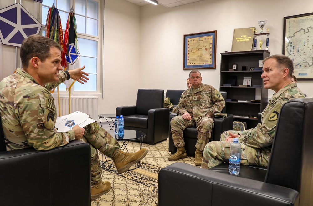 Keravouri Visits Troops In Camp Kosciuszko