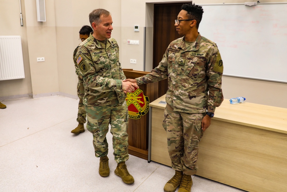 Keravouri Visits Troops In Camp Kosciuszko