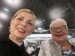 Kathy Watern and her mother -- Wright-Patterson AFB legacies