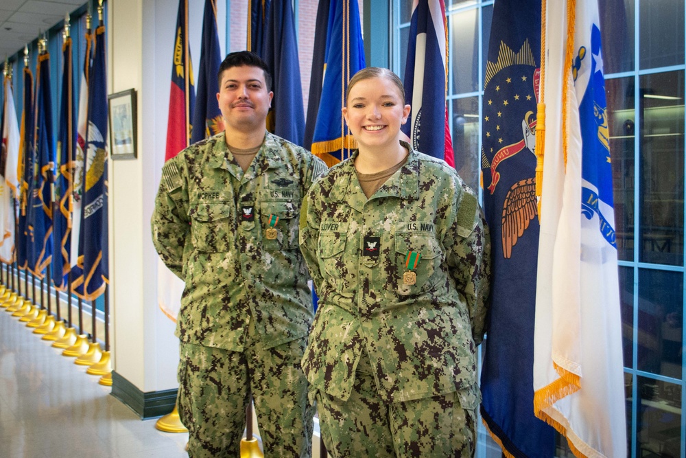 Cherry Point Clinic Bids Fair Winds and Following Seas to Two Sailors