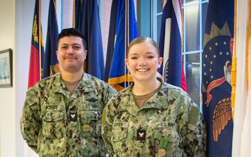 Cherry Point Clinic Bids Fair Winds and Following Seas to Two Sailors