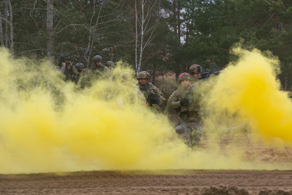 Task Force Marne troops train alongside NATO Allies during Strong Griffin exercise in Lithuania