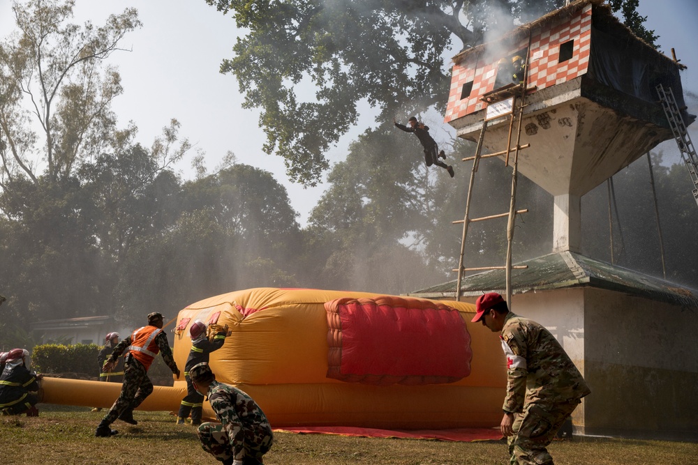 2023 Nepal DREE FTX- Firefighting demonstration