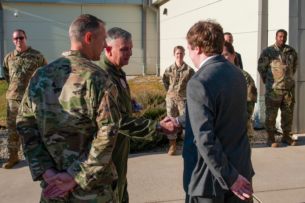 Gen. VanHerck, NORTHCOM and NORAD commander, tours FME, coins NASIC personnel in recent visit