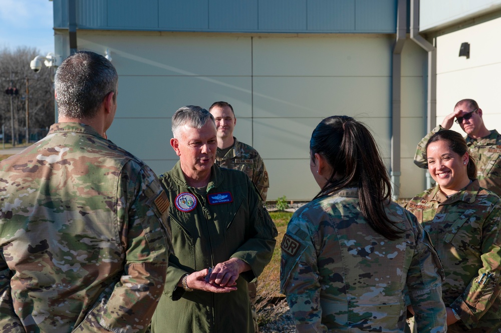 Gen. VanHerck, NORTHCOM and NORAD commander, tours FME, coins NASIC personnel in recent visit