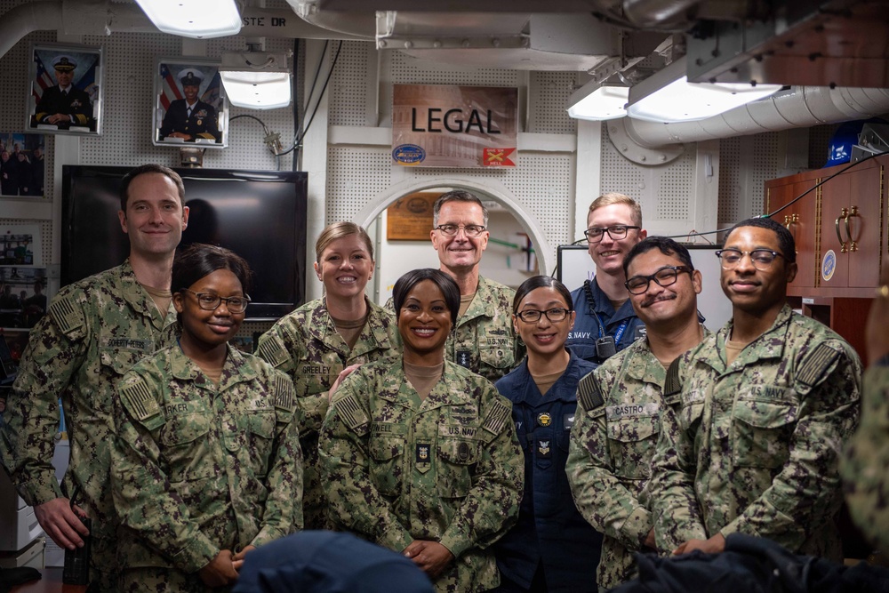 Truman is the flagship of the Harry S. Truman Carrier Strike Group and is currently in port aboard Naval Station Norfolk.