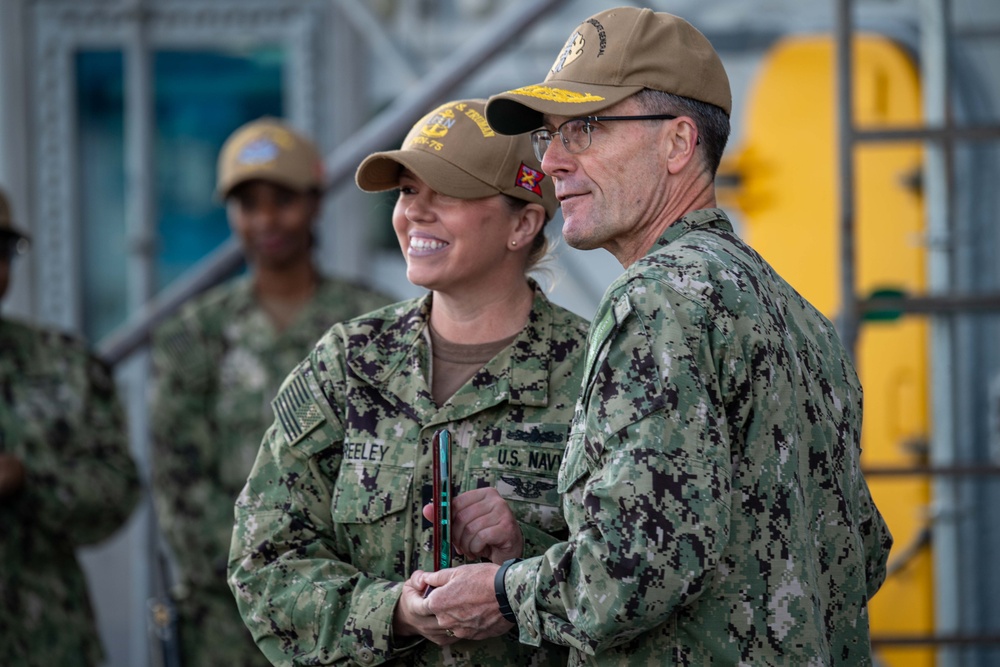 Truman is the flagship of the Harry S. Truman Carrier Strike Group and is currently in port aboard Naval Station Norfolk.