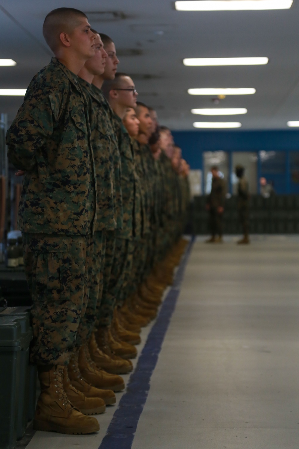 Lima Company Conducts their Final Inspection Before Graduation