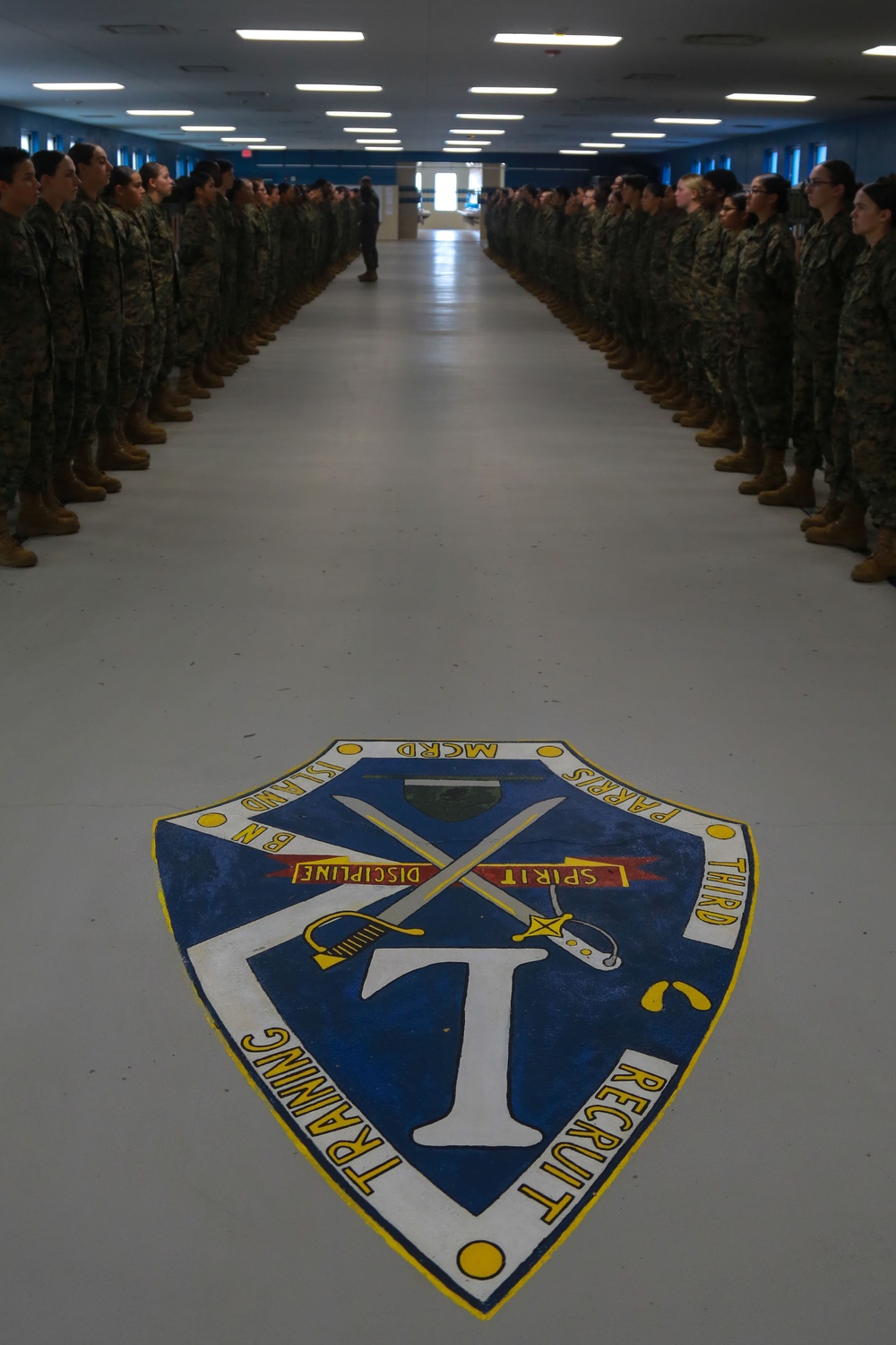 Lima Company Conducts their Final Inspection Before Graduation