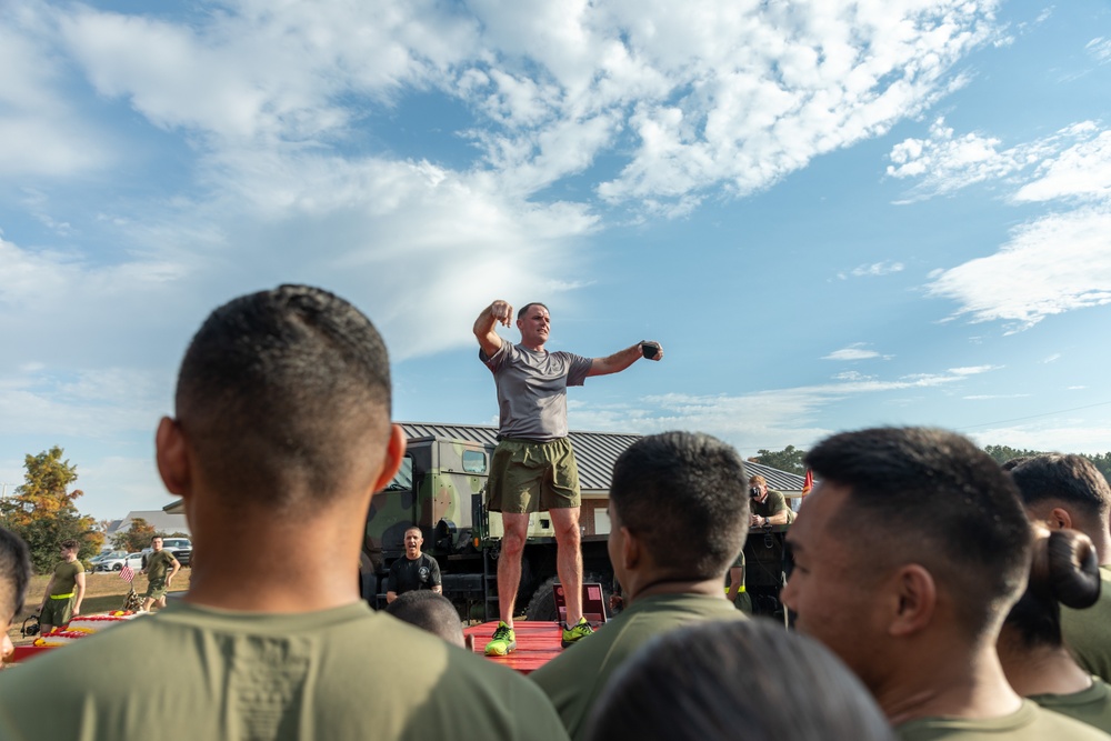 Marine Corps Combat Service Support Schools celebrates 248th birthday of the Marine Corps with motivational run