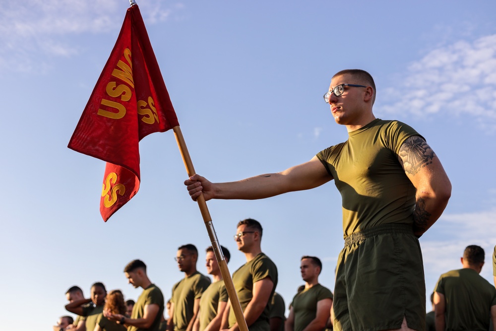 Marine Corps Combat Service Support Schools celebrates 248th birthday of the Marine Corps with motivational run