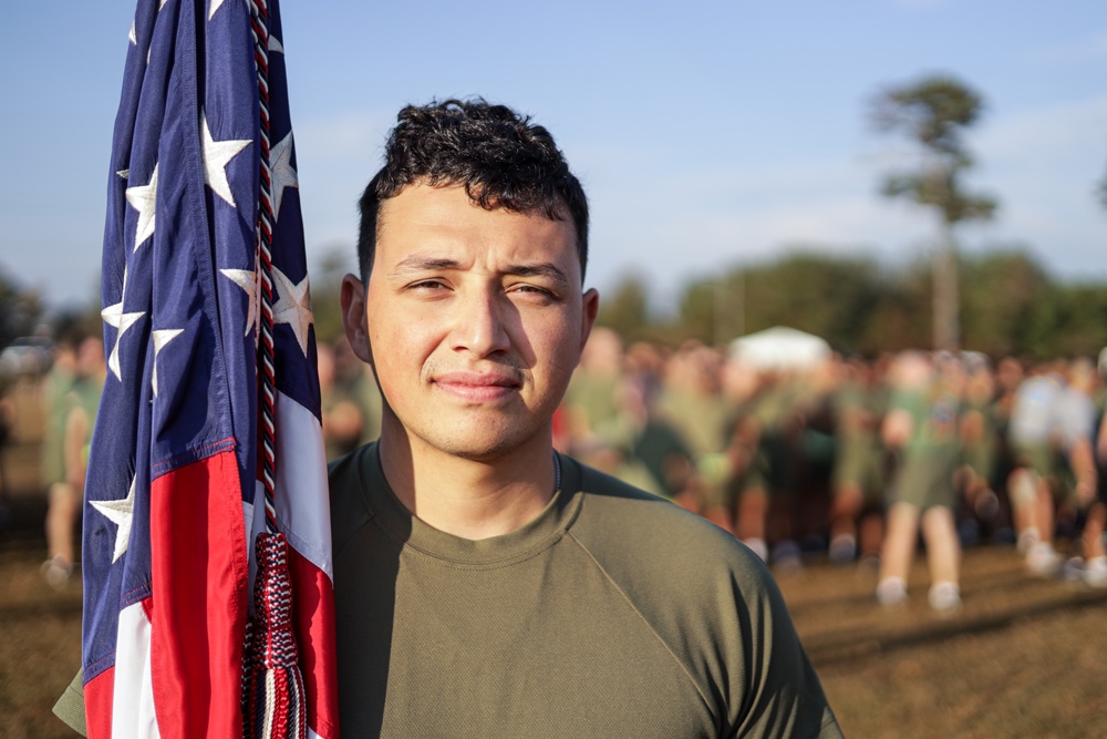 Marine Corps Combat Service Support Schools celebrates 248th birthday of the Marine Corps with motivational run