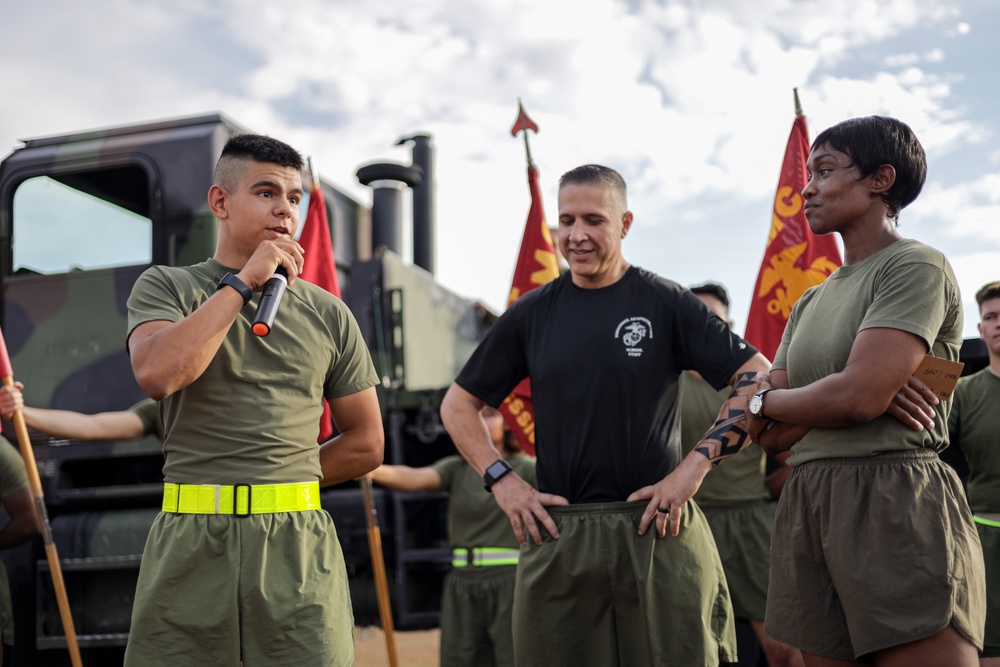 Marine Corps Combat Service Support Schools celebrates 248th birthday of the Marine Corps with motivational run