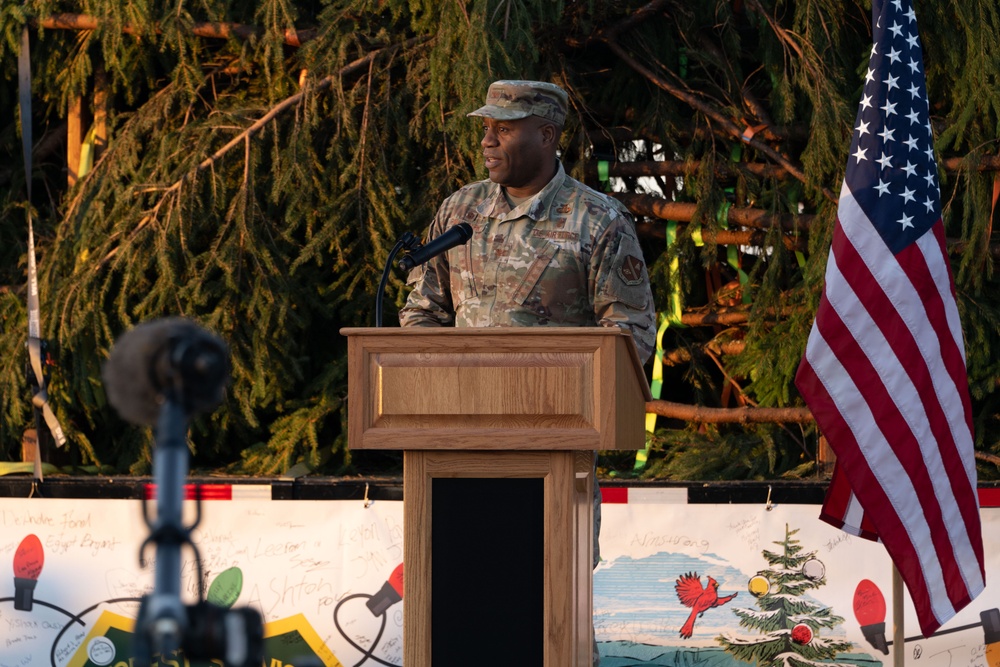 Capitol Christmas Tree arrives at Joint Base Andrews