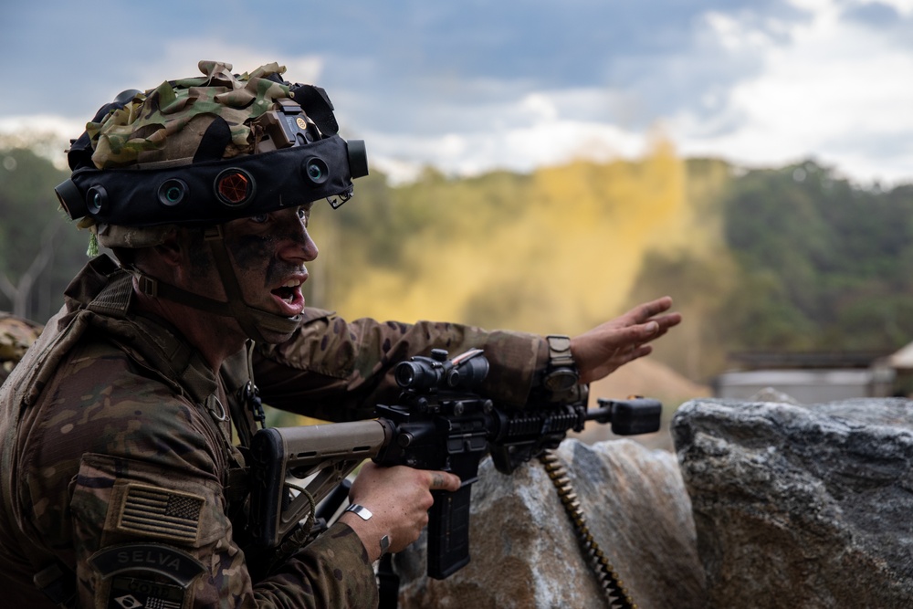 U.S. and Brazilian Soldiers Conduct Final Movements and Assault of SV24