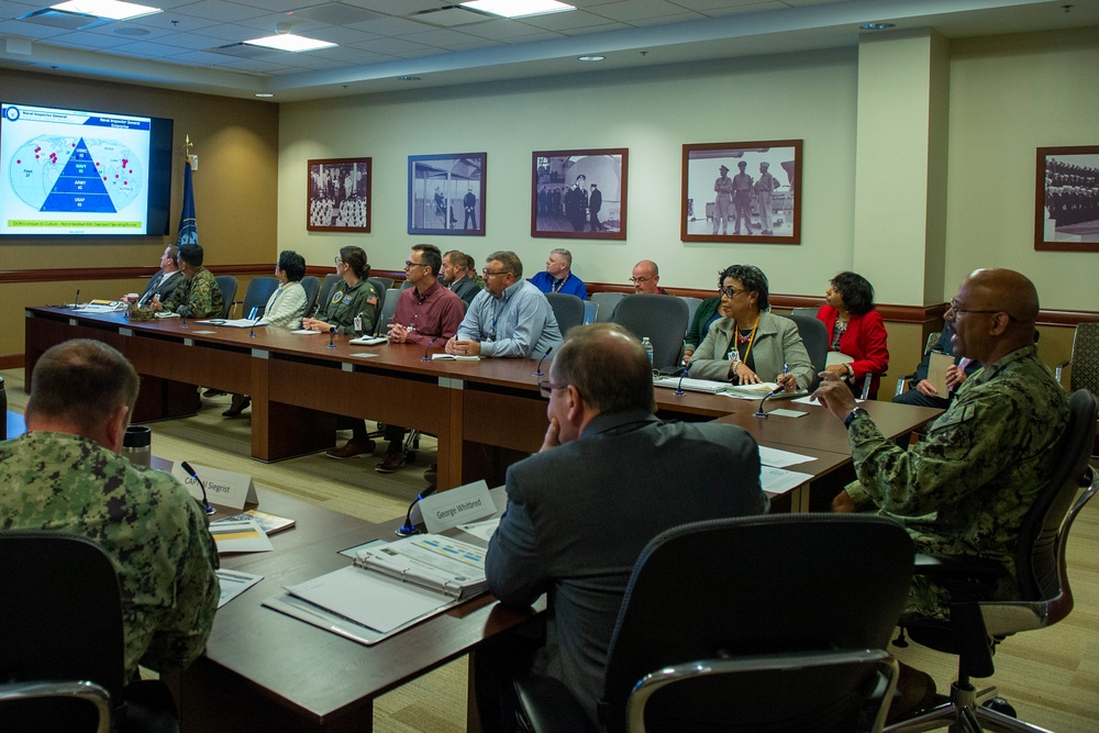 Vice Adm. Fuller meets with Tidewater Area Enterprise IGs