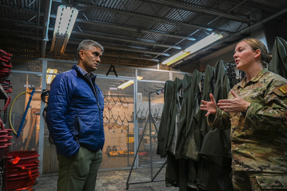 Under Secretary of Defense for Personnel and Readiness, Ashish S. Vazirani, visits Barksdale Air Force Base