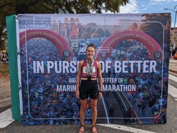 NMRTC San Diego Sailor participates in Marine Corps Marathon