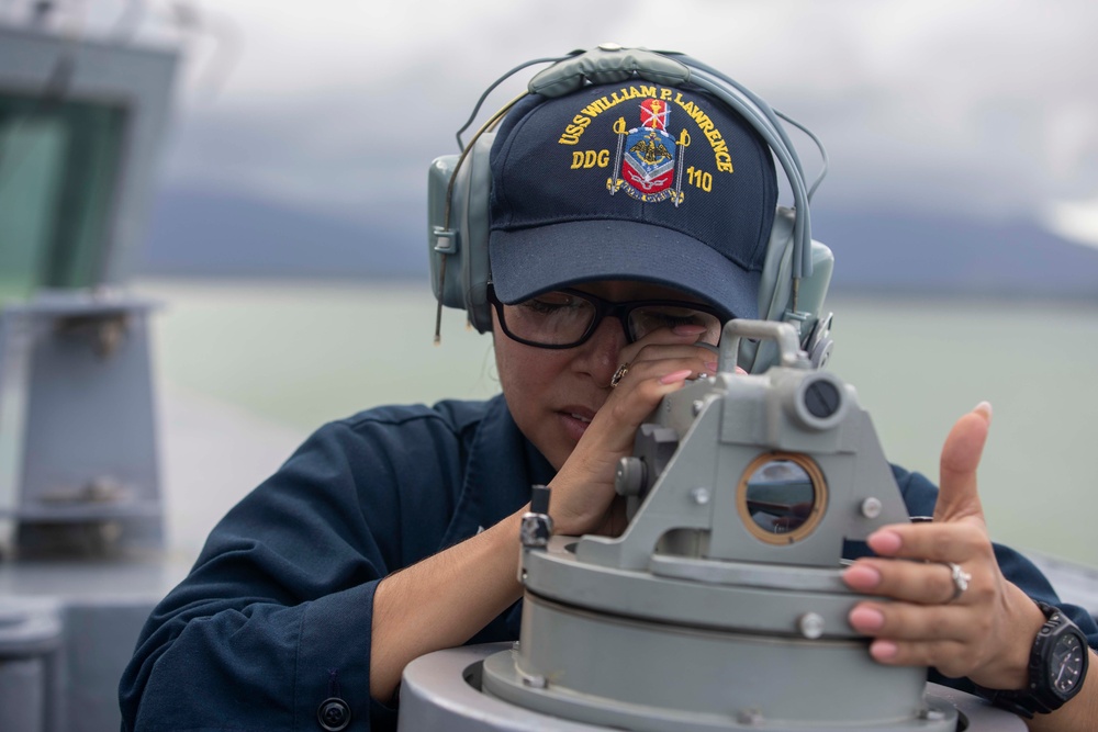 USS William P. Lawrence Sea-and-Anchor Evolution