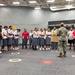 Pacific Partnership 2023: Mission Commander meets with Tonga's Oceania Sevens U18 Women's Rugby Team.