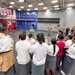 Pacific Partnership 2023: Mission Commander meets with Tonga's Oceania Sevens U18 Women's Rugby Team.