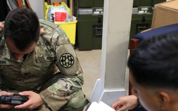 115th RSG Soldiers perform inventory