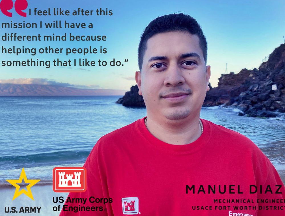 Hawaiʻi Wildfires Response Mission USACE Employee Spotlight – Manuel Diaz