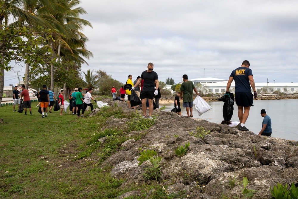 Pacific Partnership 2023: Sailors Volunteer at a Beach Cleanup Event in Tonga