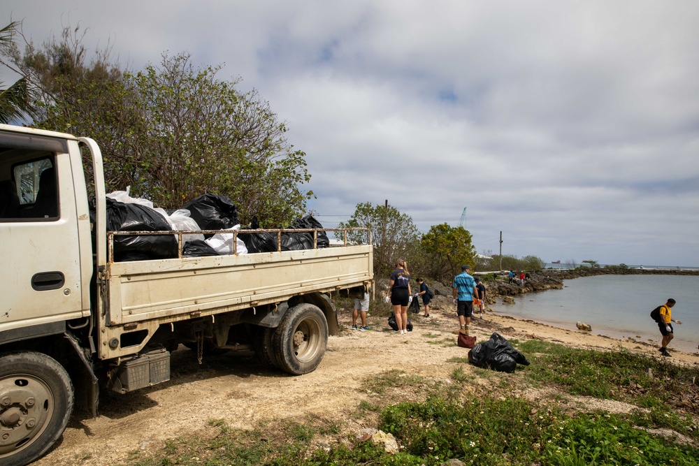 Pacific Partnership 2023: Sailors Volunteer at a Beach Cleanup Event in Tonga