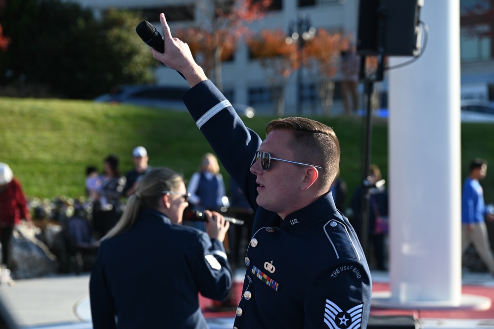 Dedication of Salute to Capital Guardians statue at National Harbor, MD